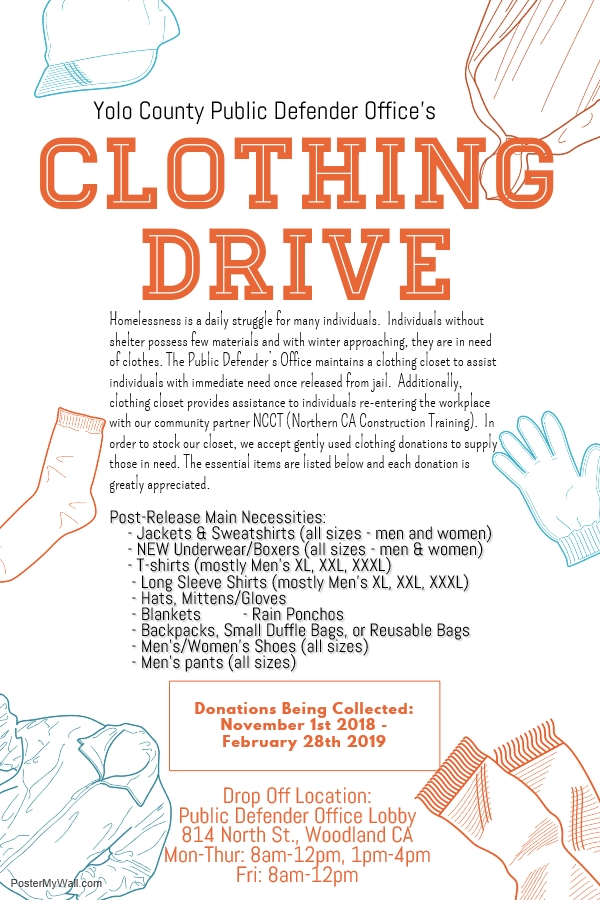 2018-2019 clothing drive 