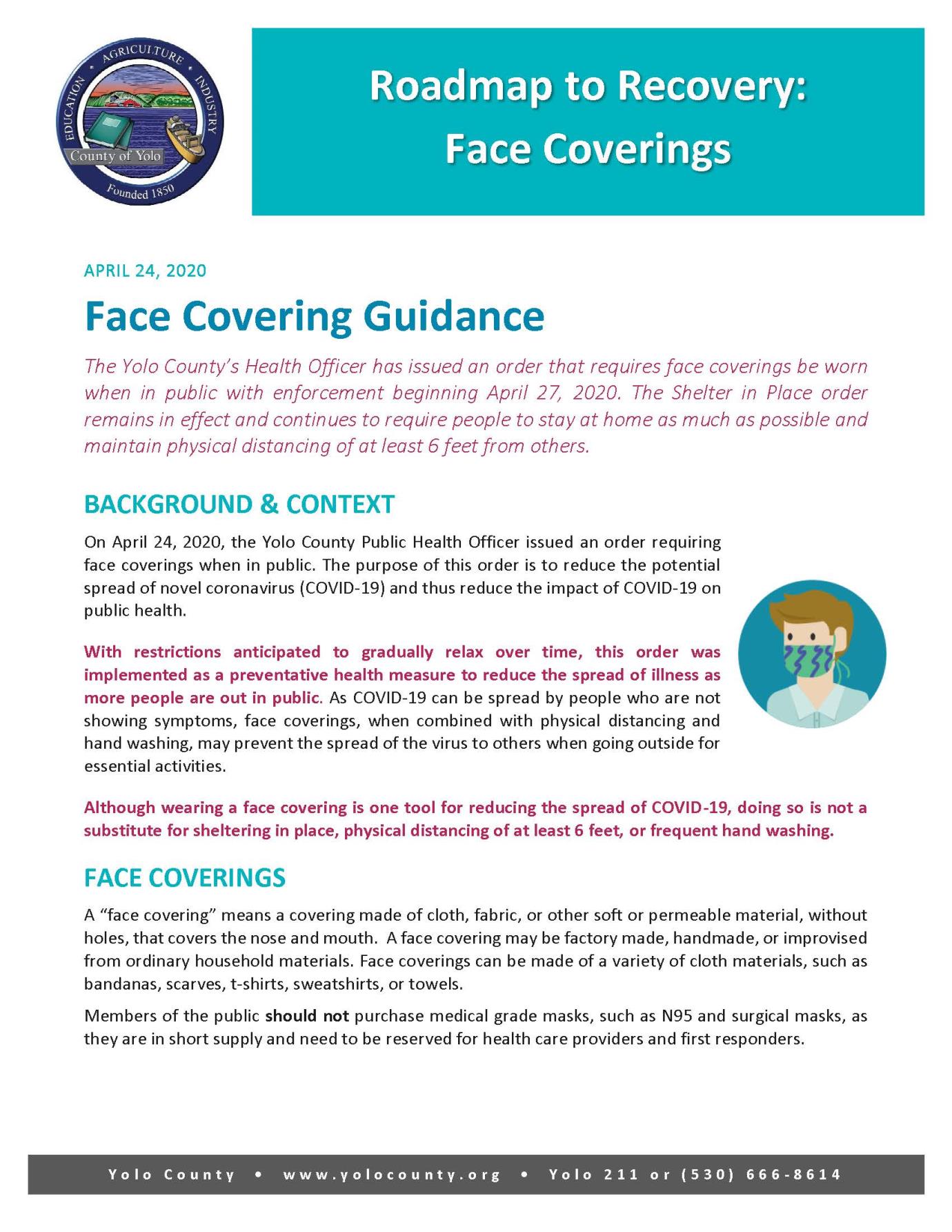 Guidance Document - Face Covering