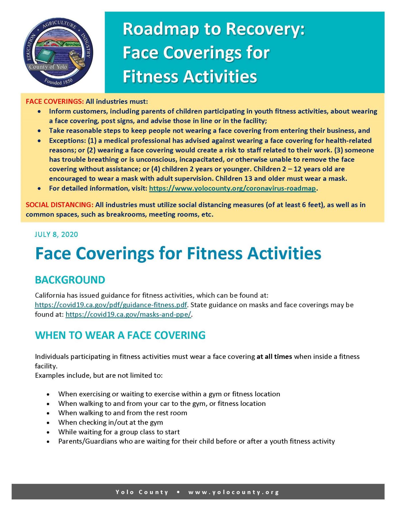 07.08.2020 Protocol-Face Coverings for Fitness Activities