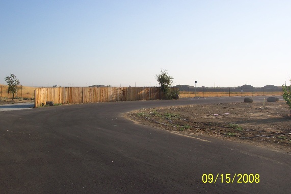 View of park host site at Capay Open Space Park  