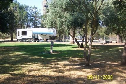 View of park host site at Grasslands Park