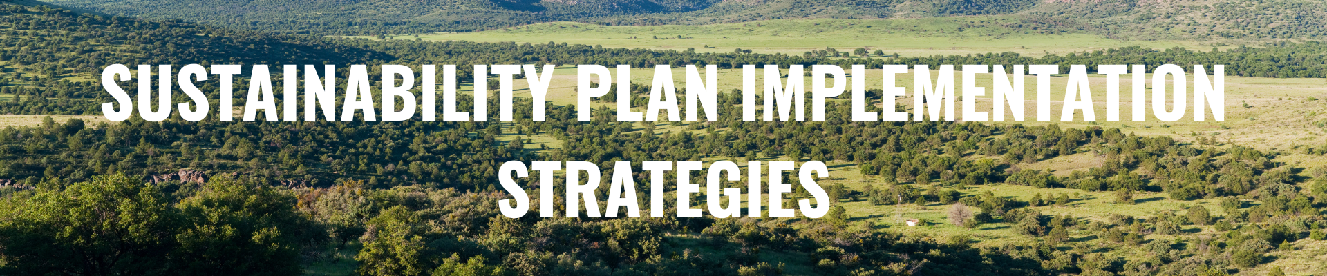 Sustainability Plan Implementation strategies