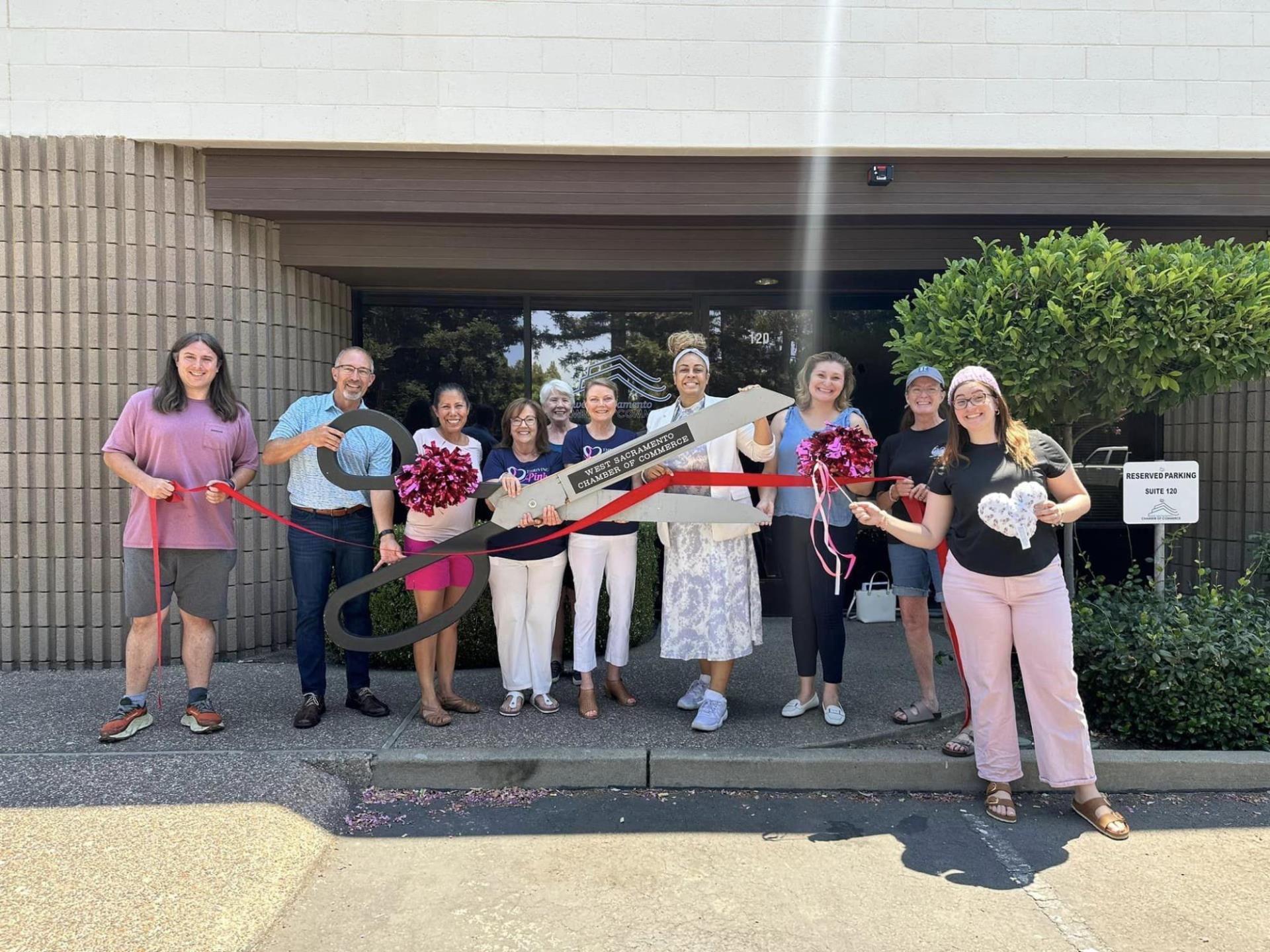 Think Pink Ribbon Cutting 6- 10-24