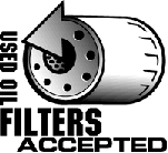 Used Oil Filters Accepted